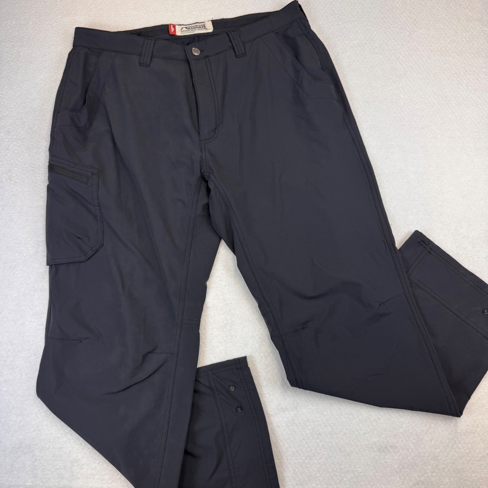 Mountain Khakis Jackson Hole Relaxed Fit Cargo Pants Men 36x30 Dark Gray Outdoor
